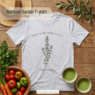 Thymus Vulgaris Botanischer Thymian Garten Tri-Blend Shirt