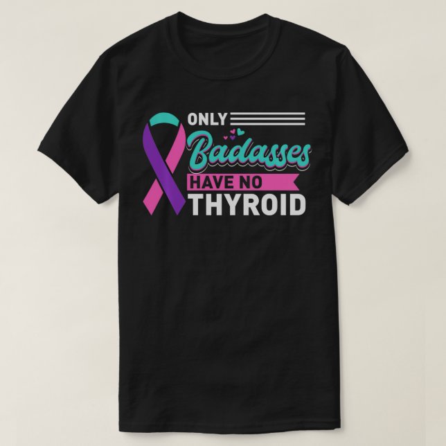 Thyreoidektomie Nur Badesachen haben keinen Schild T-Shirt (Design vorne)