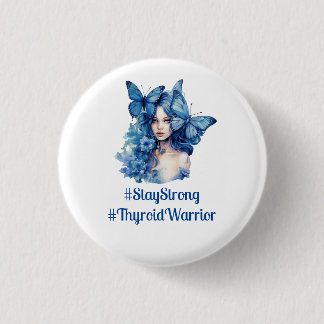 Thyroid Awareness-Hashtags Foto Inhaber Button