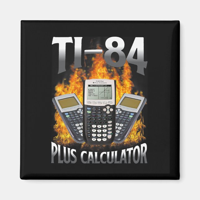 Ti-84 Plus Rechner Lustiger Mathelehrer  Magnet (Vorne)