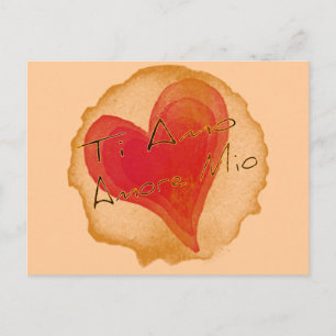 Ti Amo Amore Mio Postkarte