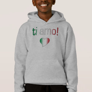 Ti-Amo! Italien-Flaggen-Farben Hoodie