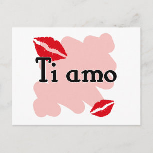 Ti amo - Italienisch I Liebe Sie Postkarte
