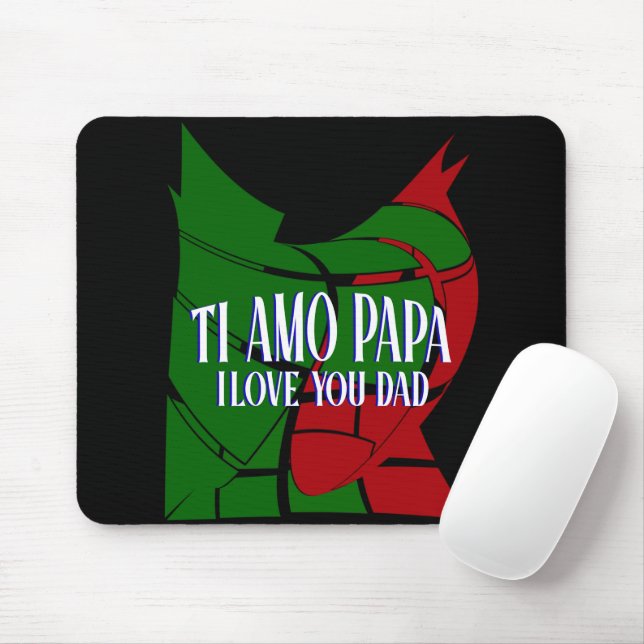 TI Amo Papa I Liebe Sie Vater Mousepad (Mit Mouse)