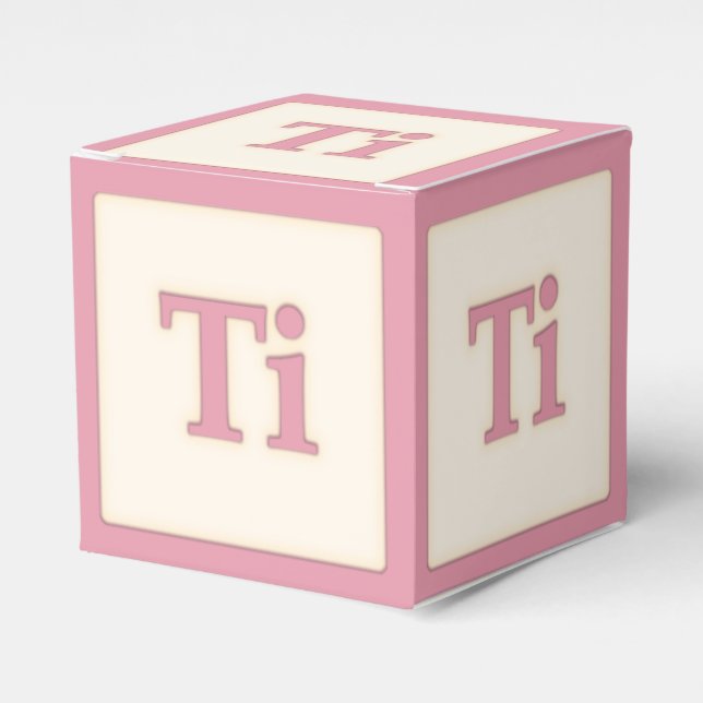 "Ti" Solfeggio Musical Baby Blocks Pink Geschenkschachtel (Vorderseite)