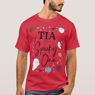 Tia der Spooky Ein erster Geburtstag Blau B T-Shirt