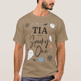 Tia der Spooky Ein erster Geburtstag Blau B T-Shirt