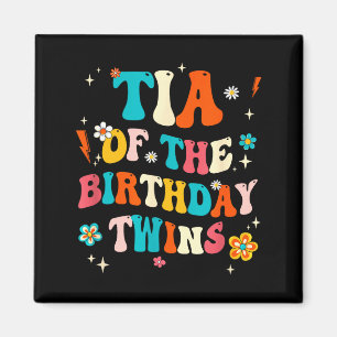 Tia der Zwillinge zum Geburtstag Jungen Mädchen Pa Magnet