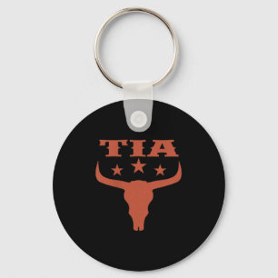 Tia Erster Geburtstag Cowboy Western Rodeo Totenko Schlüsselanhänger