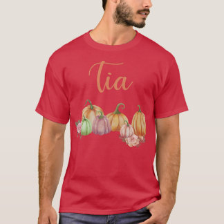 Tia of Little Pumpkin First Birthday Autumn Pumpki T-Shirt
