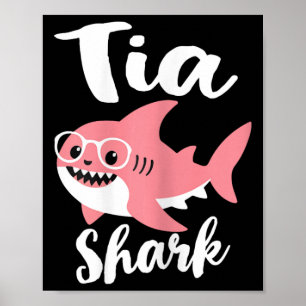 Tia Shark Mother's Day Oma Funny Poster