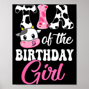 Tia von der Birthday Girl Farm Cow 1. Geburtstag Poster