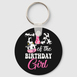 Tia von der Birthday Girl Farm Cow 1. Geburtstag Schlüsselanhänger