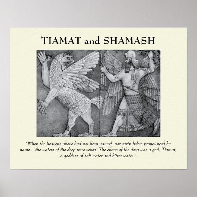 Tiamat und Shamash Poster (Vorne)