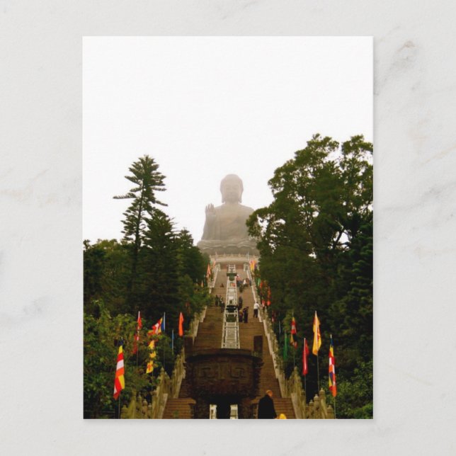 Tian Tan Buddha Postkarte (Vorderseite)
