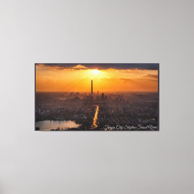 Tianjin Sunset Leinwand Art (Vorderseite)