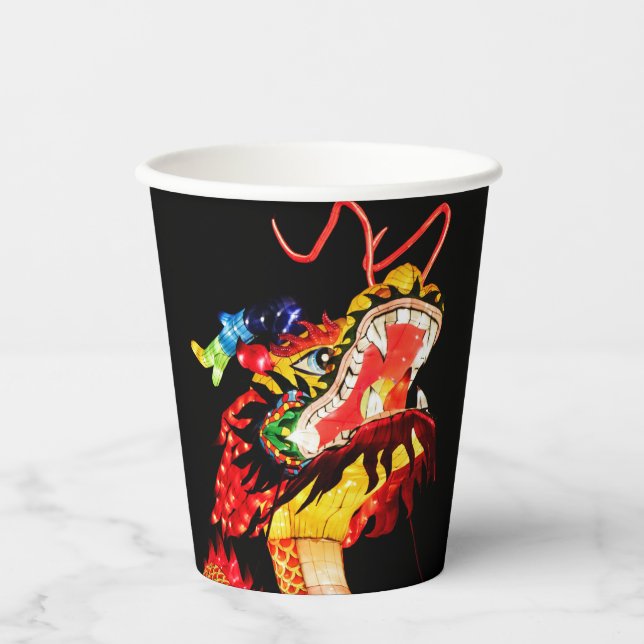 Tianlong-Drache Pappbecher (Vorderseite)