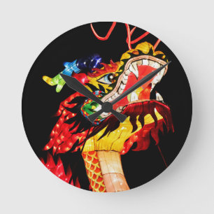 Tianlong-Drache Runde Wanduhr