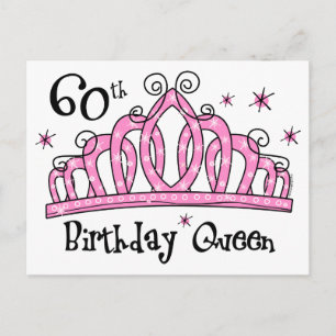 Tiara 60. Geburtstag Königin LT Postkarte