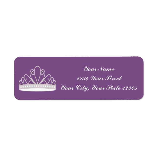 Tiara Address Label (Vorne)