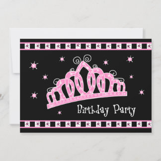 Tiara-Geburtstags-Königin Einladung
