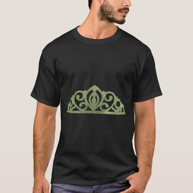 Tiara Inspirierte Silhouette T-Shirt (Vorderseite)