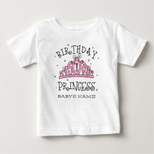 Tiara Princess 1. Geburtstag Custom Baby T-shirt