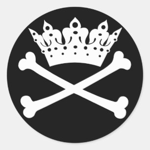 "Tiara with Cross Bones" Diva Stickers