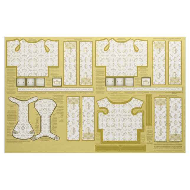 Tiara Yorkie Kleidung, die Mustergewebe näht Stoff (Yard (91,4 cm))