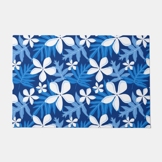 TIARE (BLAU) FUßMATTE (Vorderseite)