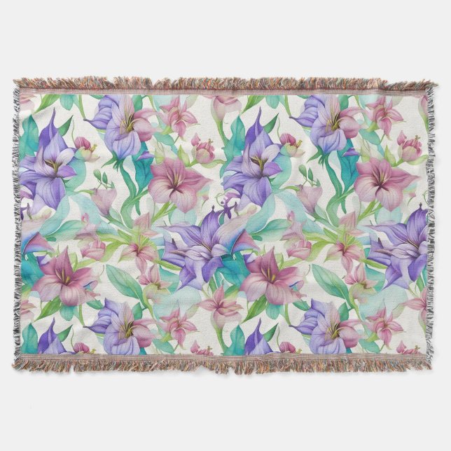 Tiare-Blumenmuster Decke (Vorderseite)