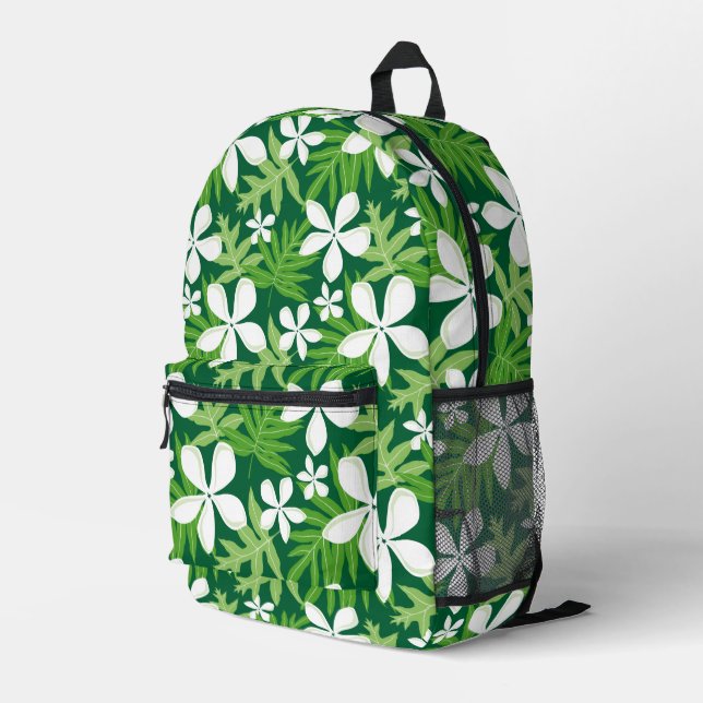 TIARE PATTER IN GRÜNE BEDRUCKTER RUCKSACK (Rückseitige Ecke Rechts)