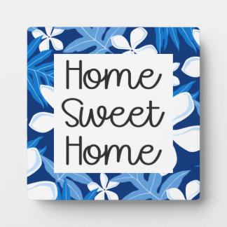 TIARE PATTERN IN BLUE- HOME FOTOPLATTE