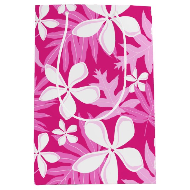TIARE (PINK) MITTLERE GESCHENKTÜTE (Vorderseite)