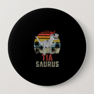 Tiasaurus T Rex Dinosaur Familie Matching Button