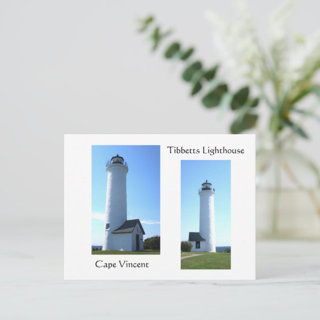 Tibbetts Leuchtturm Postkarte (Stehend Vorderseite)