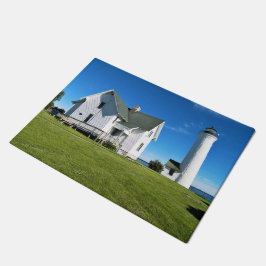 Tibbetts Point Lighthouse, New York Door Mat Fußmatte
