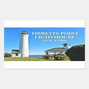 Tibbetts Point Lighthouse, New York Rechteckiger Aufkleber