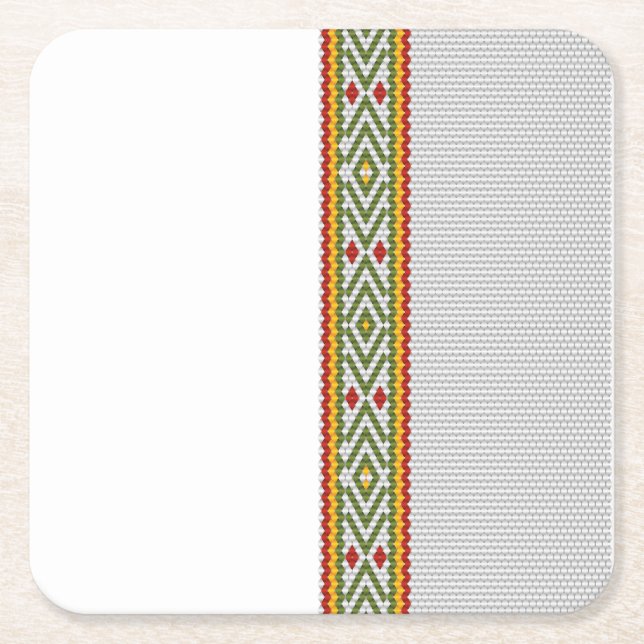 Tibeb Rechteckiger Pappuntersetzer (Vorderseite)