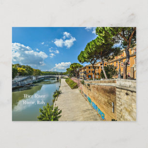 Tiber River, Rom, Italien Postkarte