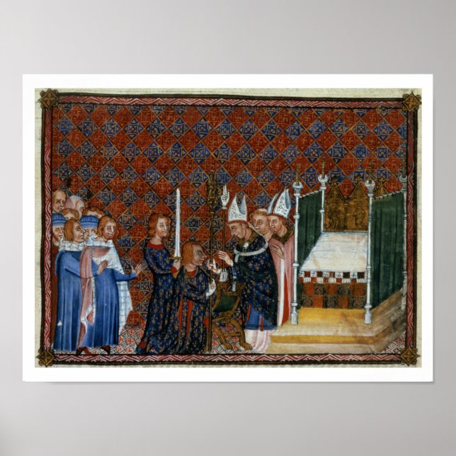 Tiberius B Viii f.58 Coronation of King Charles Poster (Vorne)