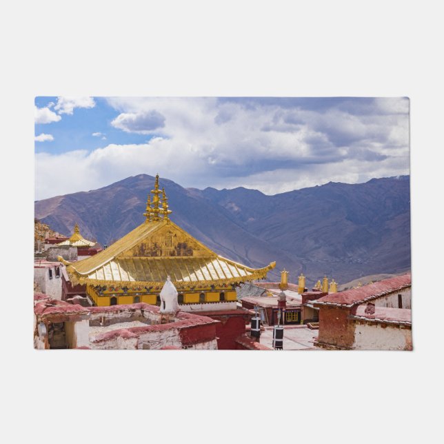 Tibet - Buddhistisches Kloster Ganden Fußmatte (Vorderseite)