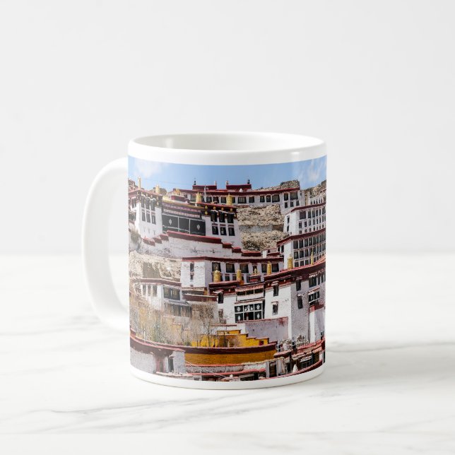 Tibet - Buddhistisches Kloster Ganden Kaffeetasse (Vorderseite Links)