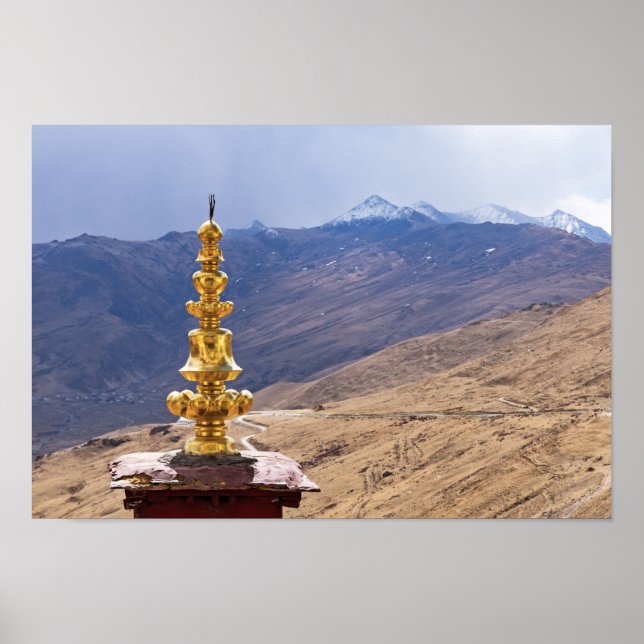 Tibet - Buddhistisches Kloster Ganden Poster (Vorne)