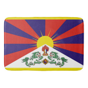 Tibet-Fahne - Snow-Lion-Flagge Badematte
