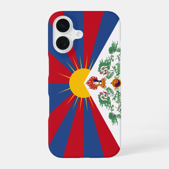 Tibet-Flag-Handyhülle iPhone 16 Hülle (Rückseite)