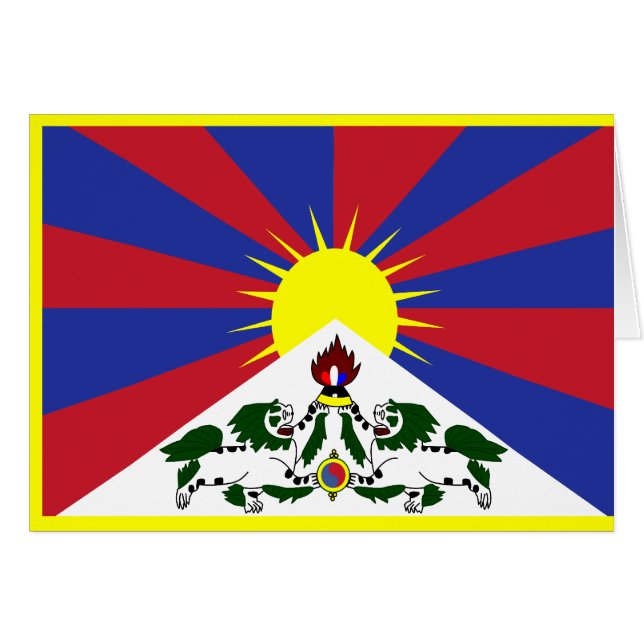 Tibet-Flagge (Vorderseite (Horizontal))