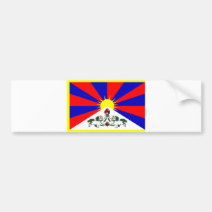 Tibet-Flagge Autoaufkleber