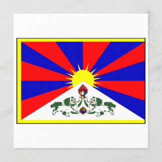 Tibet-Flagge Einladung