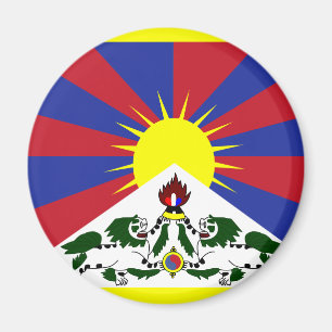 Tibet-Flagge Magnet